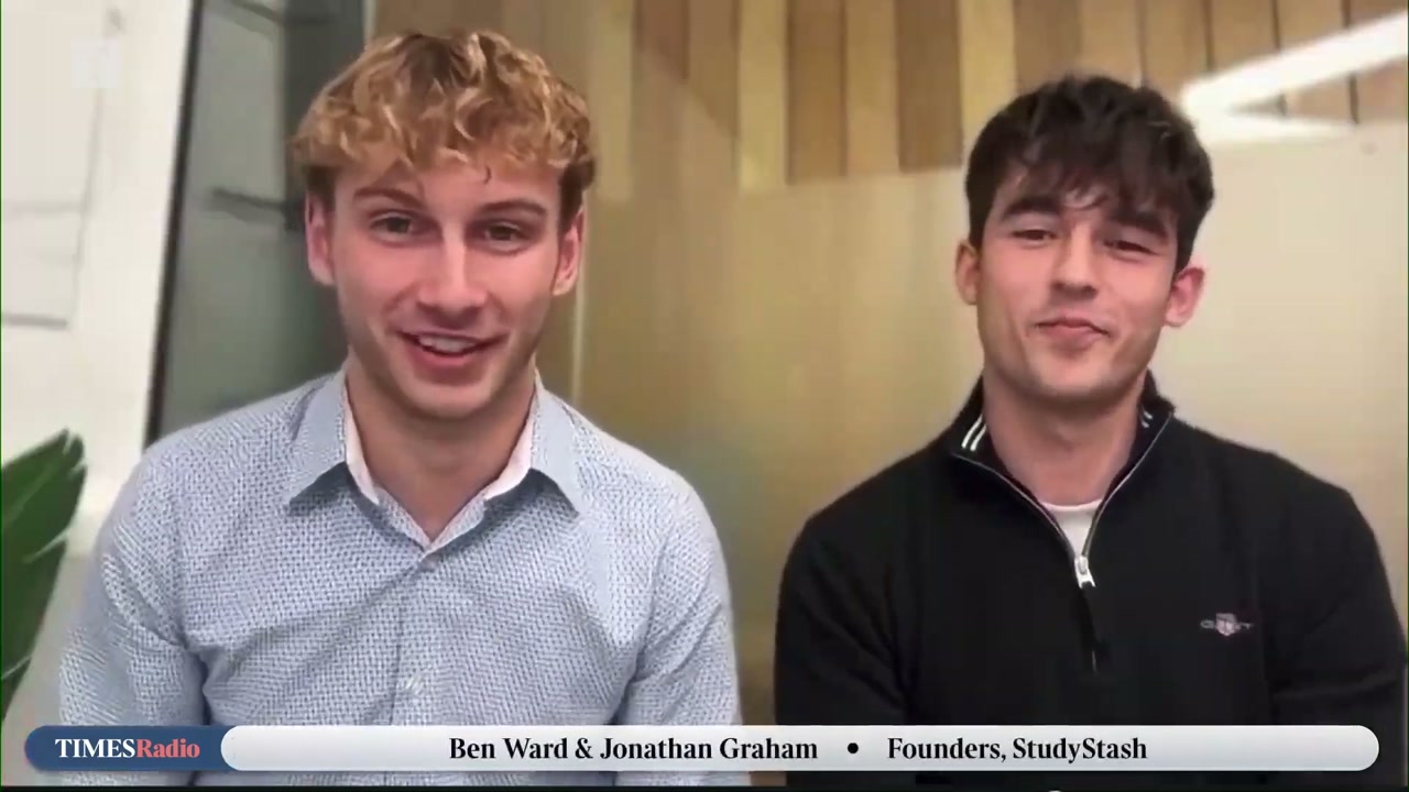 Ben Ward and Jonathan Graham being interviewed on Times Radio